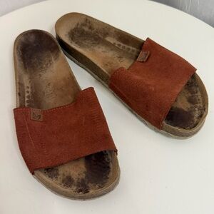 BIOSTEP Leather Slip On Sandals - Used condition